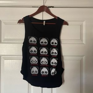 Panda Expressions Tank